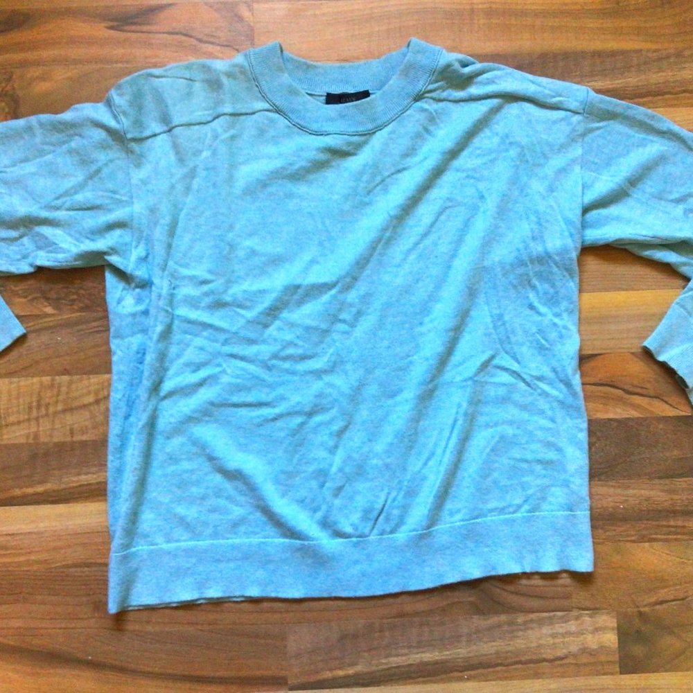 Blue crew neck sweater